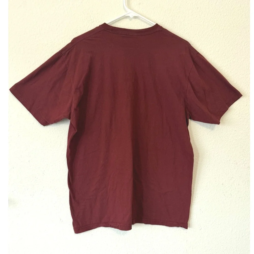 Dr Pepper T-Shirt XL Maroon Soda Pop Graphic Tee Vintage Style Retro Soft Cotton